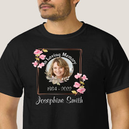 In Loving Memory Wreath Shirt met fotosjabloon
