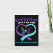 In Loving Memory Zoon Zelfmoordpreventie Bewustzij Kaart (Voorkant)