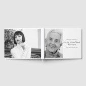 In Loving Memory zwart-wit Memorial Foto Gastenboek (Volledig)