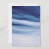 IN LOZE MEMORY Navy Blue Photo Memorial Funeral Kaart (Achterkant)