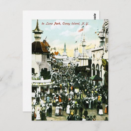 In Luna Park, Coney Island, New York Briefkaart (Voorkant / Achterkant)