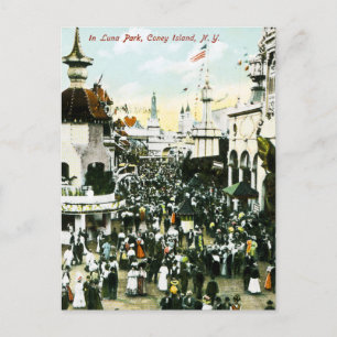 In Luna Park, Coney Island, New York Briefkaart