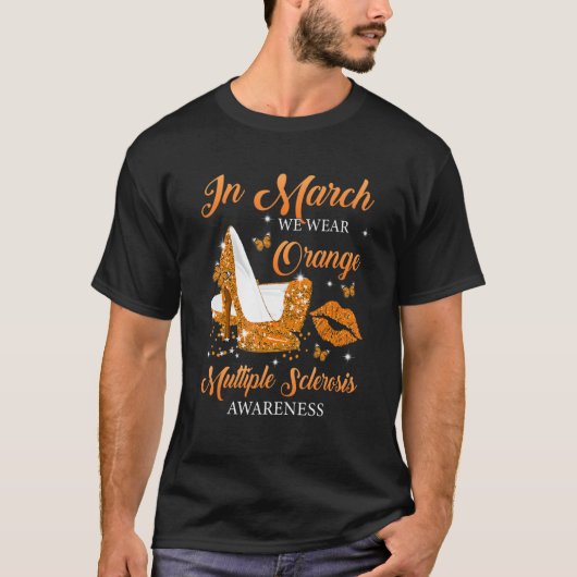 In maart Draag het Oranje Hoogtepunt - schokken Ve T-shirt (Voorkant)