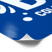 In maart draag we het bewustzijn van blauwdarmkank perfect poster (Hoek)