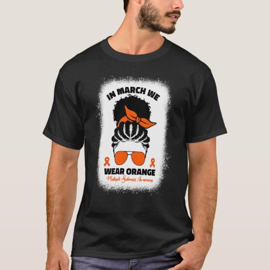 In maart Draag we Oranje multiple sclerose na Bl. T-shirt (Voorkant)