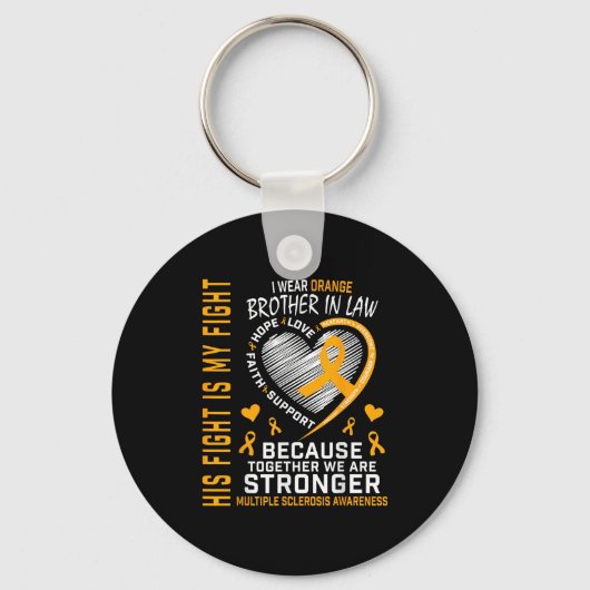 In maart Draag we Oranje zwager in de wet multiple Sleutelhanger (Voorkant)