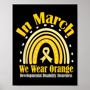 In maart Draag we Sinaasappel voor ontwikkelingsst Poster