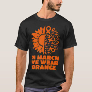 In maart Draag we Sunflower Multiple Sclerosis Awa T-shirt