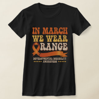 In Maart dragen we Oranje – bewustzijn van een bep T-shirt