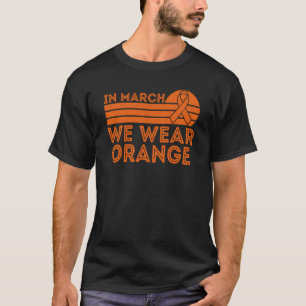 In Maart Dragen We Oranje Vintage Multiple Scleros T-shirt