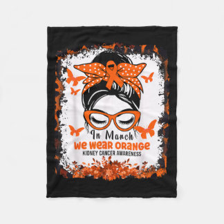 In maart dragen we oranje voor de Nierkankerbewust Fleece Deken
