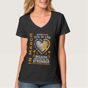 In Maart Dragen We Oranje Voor Mijn Schoonzoon Mul T-shirt