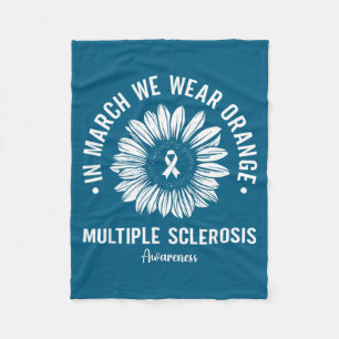 In maart dragen we oranje voor multiple sclerose b fleece deken