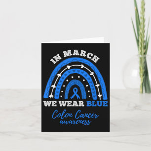 In maart hebben we de Blue Colorectal Colon Cancer Kaart