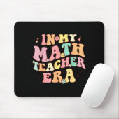 In Math Leraar Tijdperk Retro Terug Naar School Gr Muismat (Met muis)
