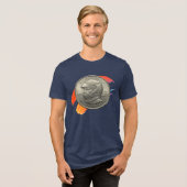 In Max We Trust Tri-Blend T-Shirt Navy (Voorkant volledig)
