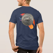 In Max We Trust Tri-Blend T-Shirt Navy (Achterkant)