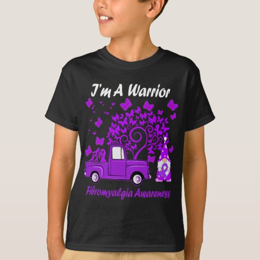 In May Family ben ik Warrior Fibromyalgia Awarenes T-shirt (Voorkant)