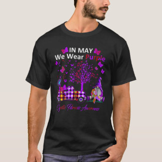 In May We Wear Purple Cystic Fibrosis Awareness Gi T-shirt