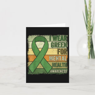 In mei Draag ik groen voor Mental Health Awareness Kaart