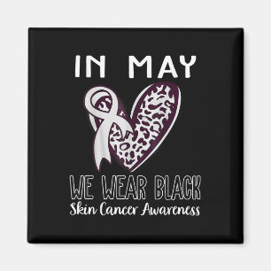 In mei Draag we de Black Skin Cancer Awareness Mon Magneet
