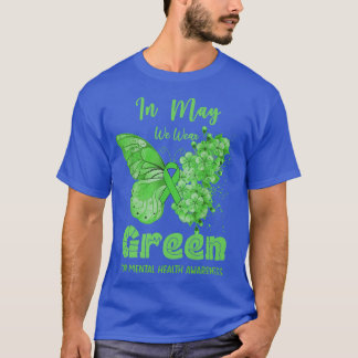 In mei Draag we de groene bewustmaking van de gees T-shirt