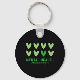 In mei Draag we de maand 'Green Mental Health Awar Sleutelhanger