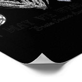 In mei Draag we Gray Brain Cancer Awareness Maand Poster (Hoek)