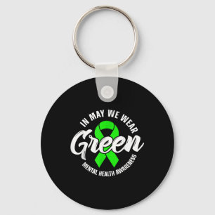 In mei Draag we Green Mental Health's Awareness Ri Sleutelhanger