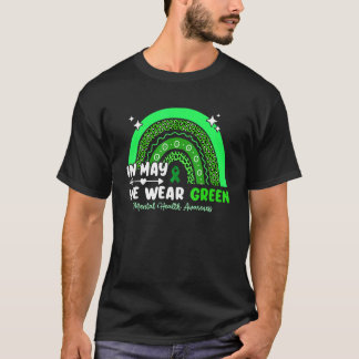 In mei Draag we groene regenboogluipaard geestelij T-shirt