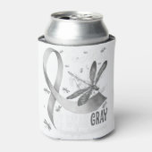 In mei Draag we het bewustzijn van grijze hersenka Blikjeskoeler (Blikje Voorkant)