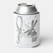 In mei Draag we het bewustzijn van grijze hersenka Blikjeskoeler (Blikje Achterkant)