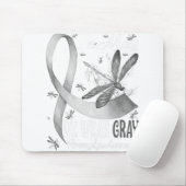 In mei Draag we het bewustzijn van grijze hersenka Muismat (Met muis)