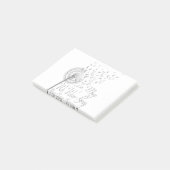 In mei Draag we het bewustzijn van grijze hersenka Post-it® Notes (Schuin)