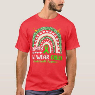 In mei Draag we het bewustzijn van groene geesteli T-shirt