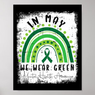 In mei Draag we het groene bewustzijn van de geest Poster