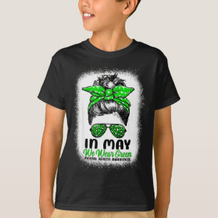 In mei dragen we een groene rommelige knot - Menta T-shirt