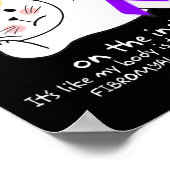 In mei niet ziek op de buitenkant fibromyalgie A Poster (Hoek)