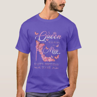 In mei werd een koningin geboren, gelukkig van de t-shirt