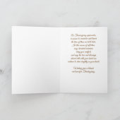 In membration Religieuze Thanksgiving met Kruis Kaart (Binnen)