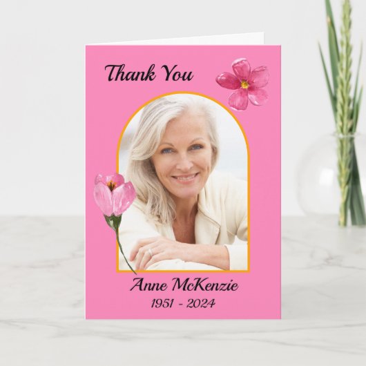 In Memorial Dank u kaart (Voorkant)