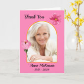 In Memorial Dank u kaart (Gele Bloem)