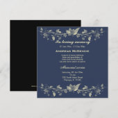 In Memoriam Aankondiging (Voorkant / Achterkant)