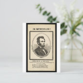 In Memoriam. Abraham Lincoln, President van de Uni Briefkaart (Staand voorkant)