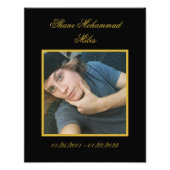 In Memoriam Bereavement Customized  Foto Afdruk (Voorkant)