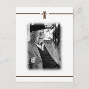 In Memoriam Crucifix Cross Death Notice Foto Kaart
