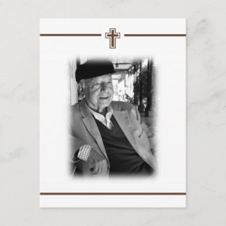 In Memoriam Crucifix Cross Death Notice Foto Kaart