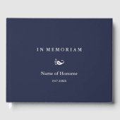 In Memoriam Elegant Memorial Guest Book Gastenboek (Voorkant)
