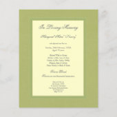 In Memoriam Herdenking Death Notice Foto Flyer (Achterkant)