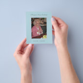 In Memoriam Herdenking Death Notice Foto Flyer (Hand)